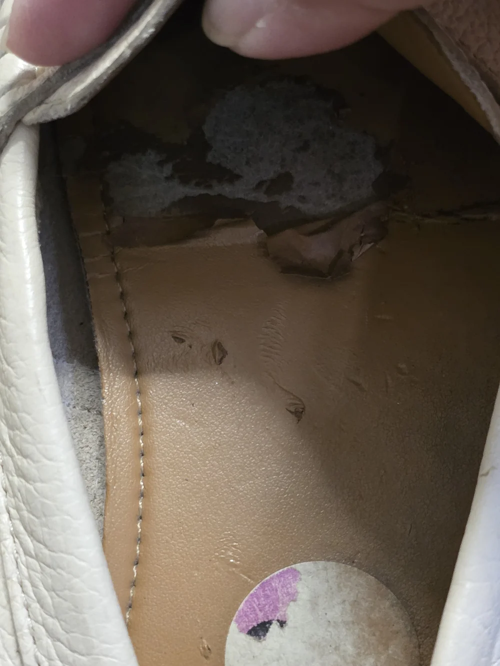 Coach Cream Leather Women's Loafers with Silver Plaques